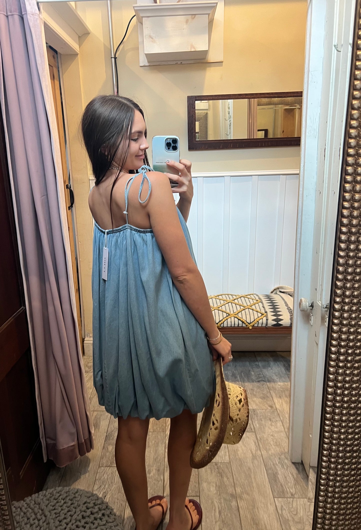 Denim Bubble Dress - Gilli