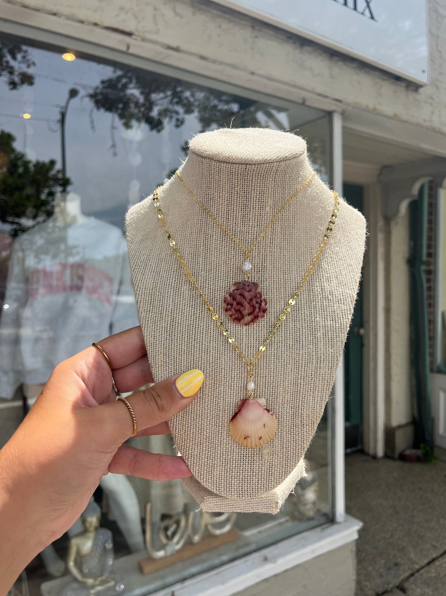 Sunbleached Scallop Necklace