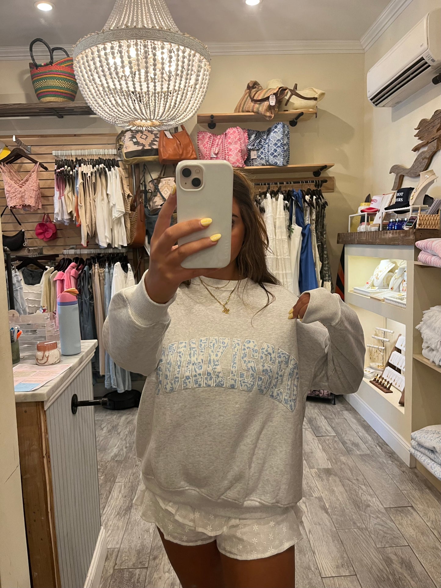 Floral Sunkissed Varsity Crew