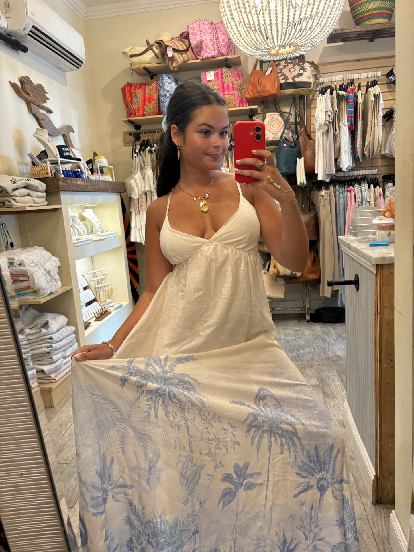 Blue Palms Maxi Dress