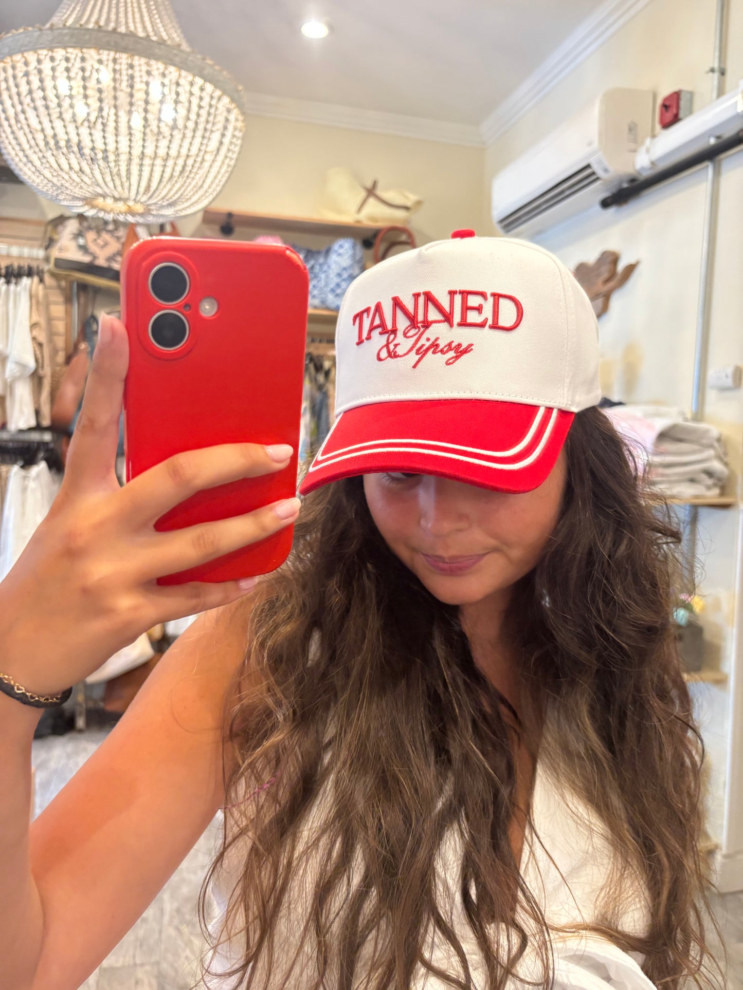 Tanned and Tipsy Vintage Trucker Hat