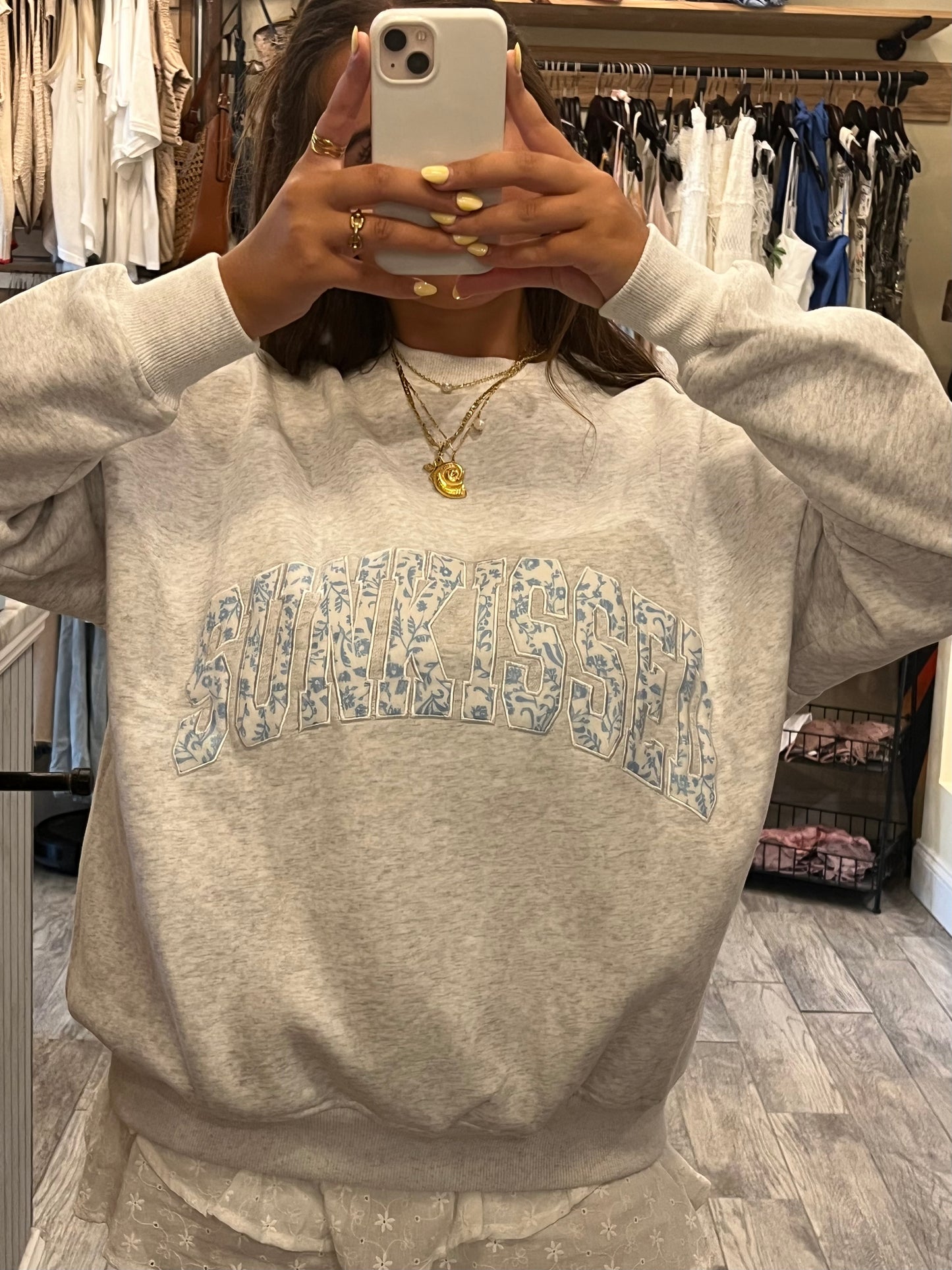 Floral Sunkissed Varsity Crew
