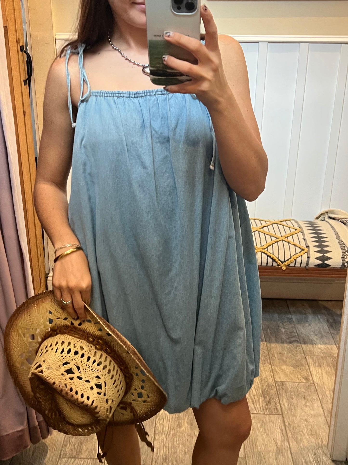 Denim Bubble Dress - Gilli