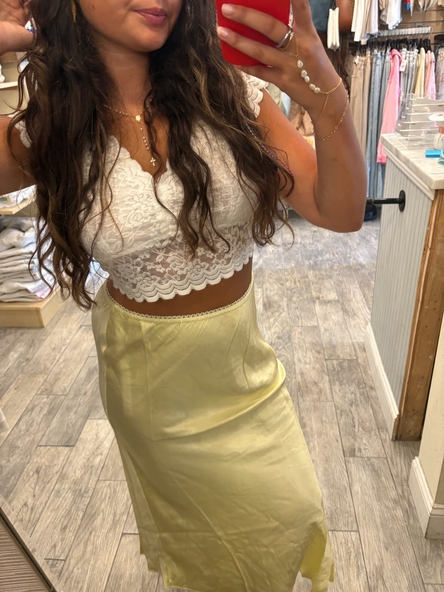 Limoncello Slip Skirt