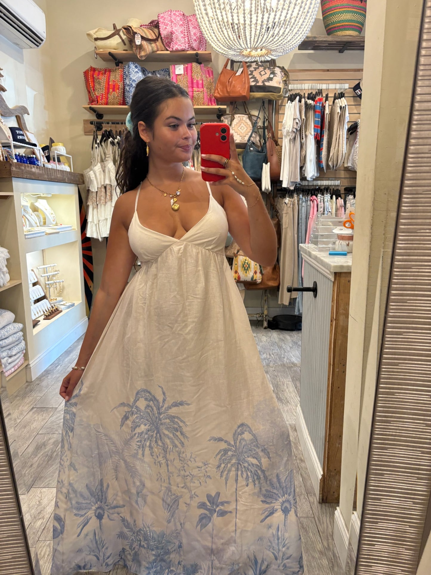 Blue Palms Maxi Dress