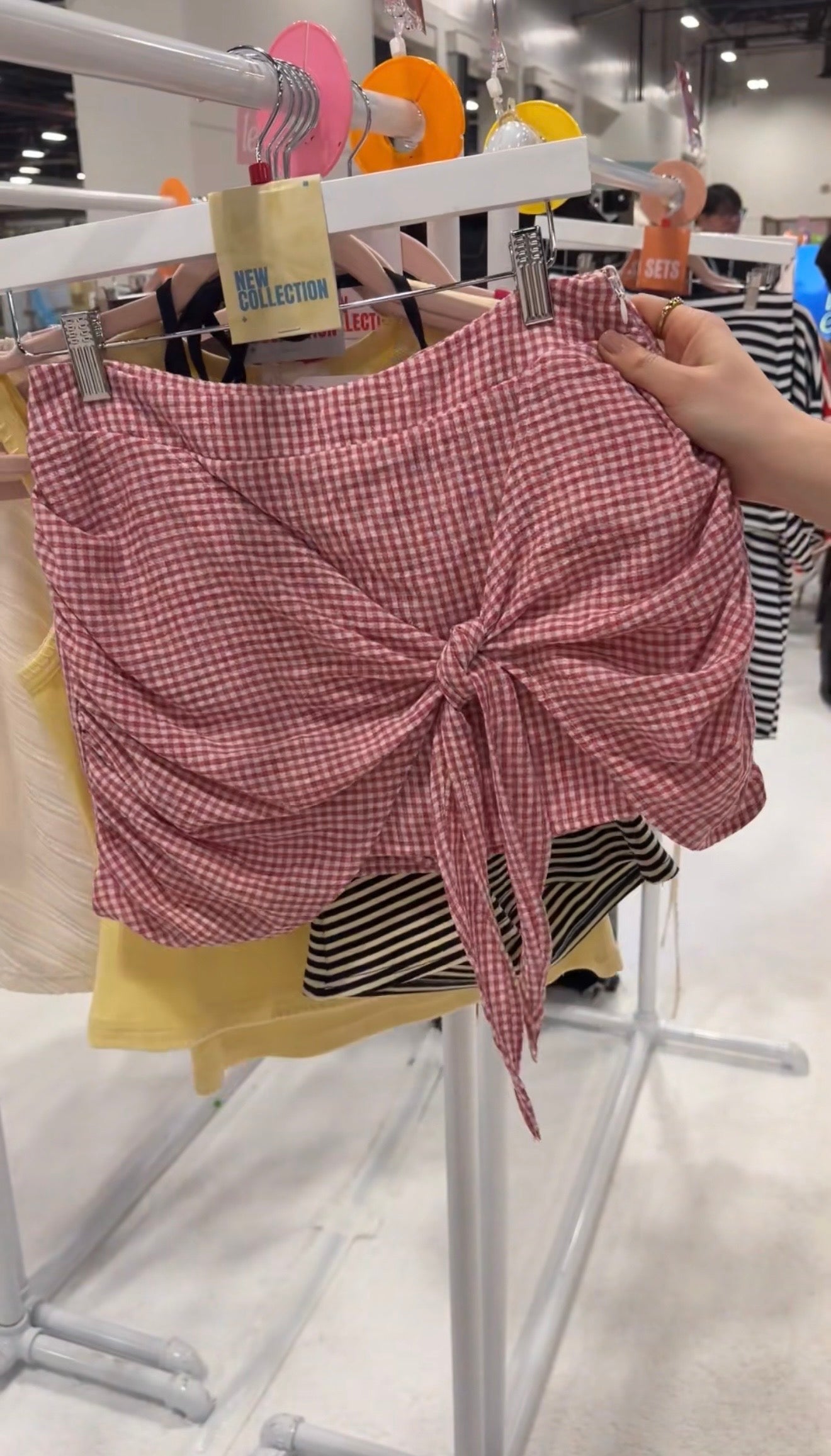 Gingham Tie Skirt
