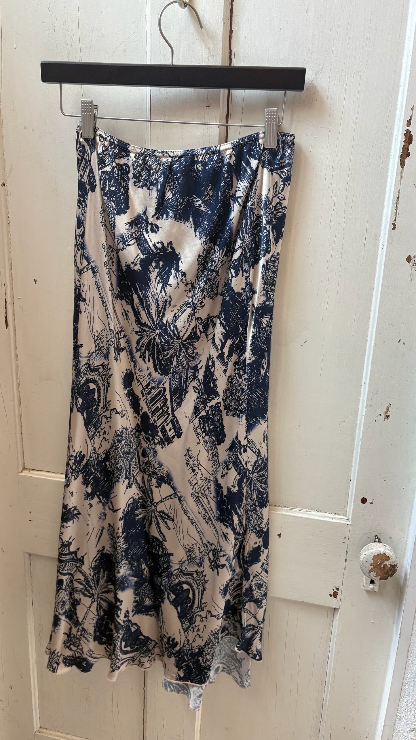 Postcard Slip Skirt