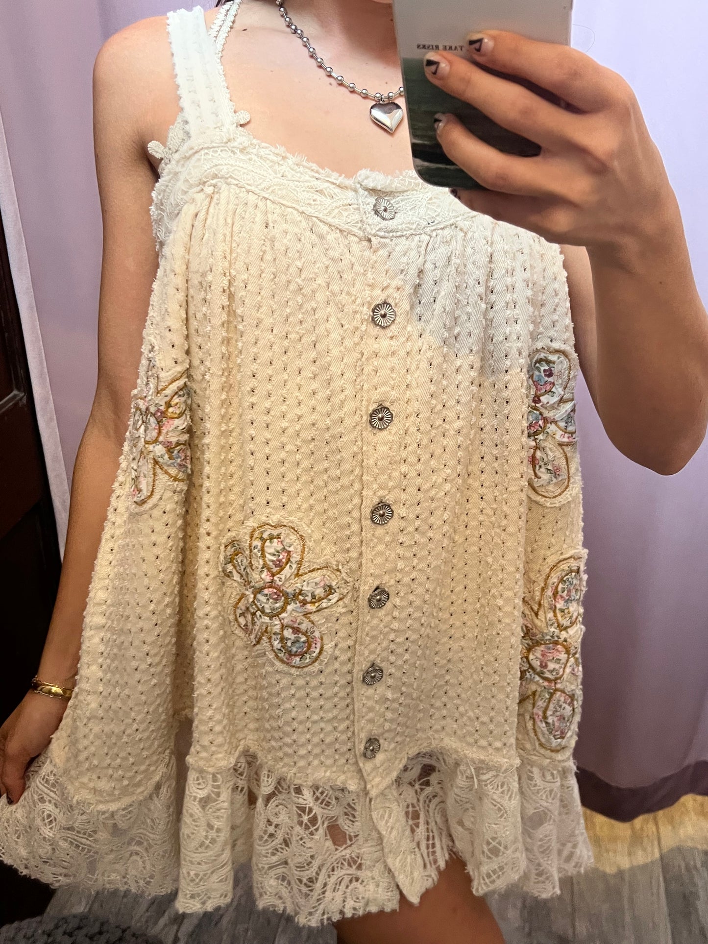 Floral Patchwork Shift Dress