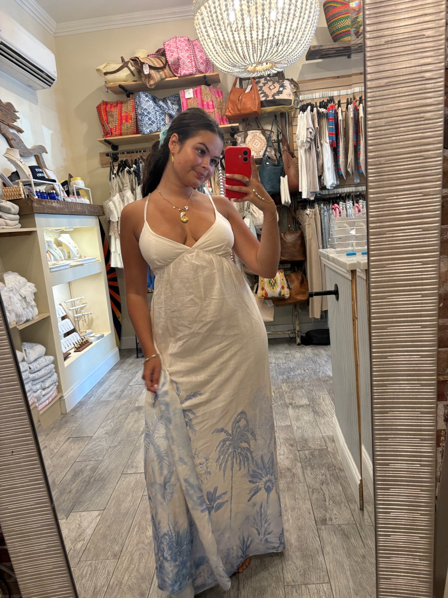 Blue Palms Maxi Dress