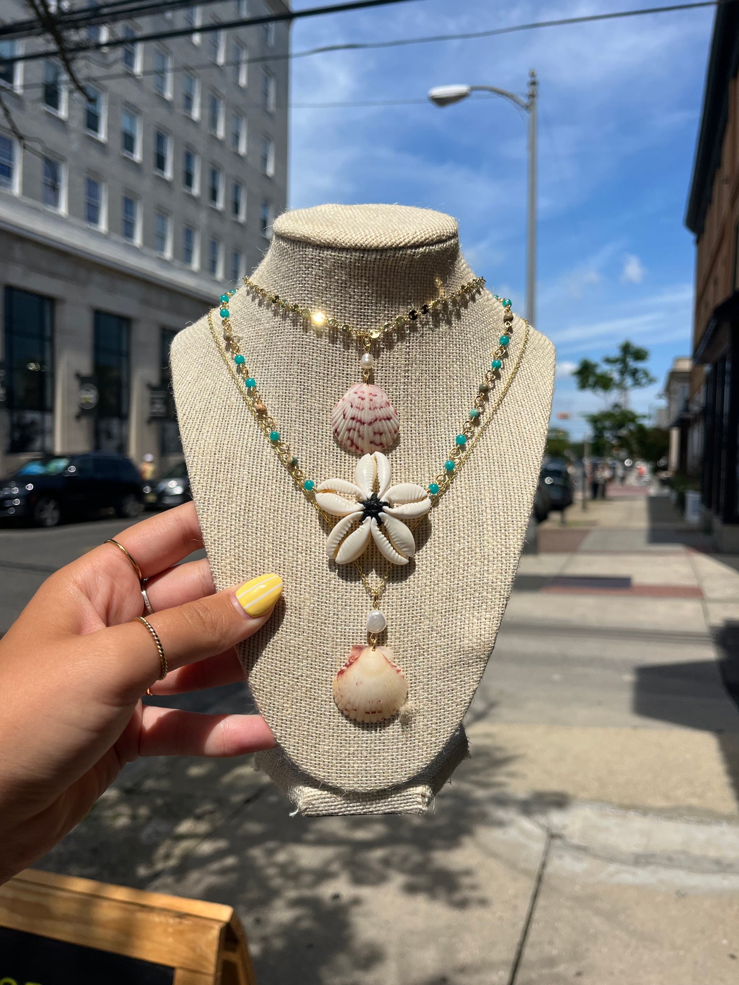 Sunbleached Scallop Necklace