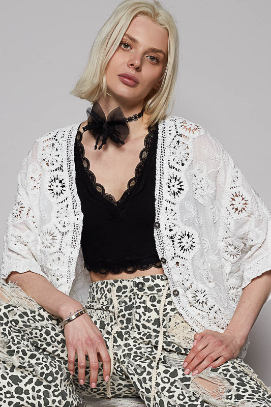Seashell Shadows Cardigan