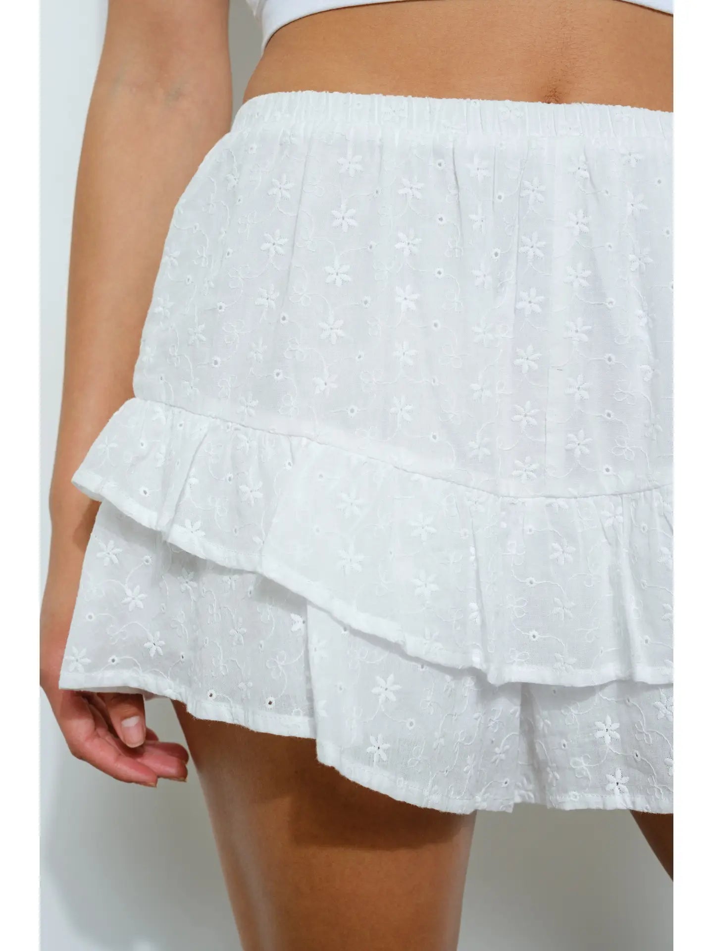 Sun Bleached Ruffle Shorts