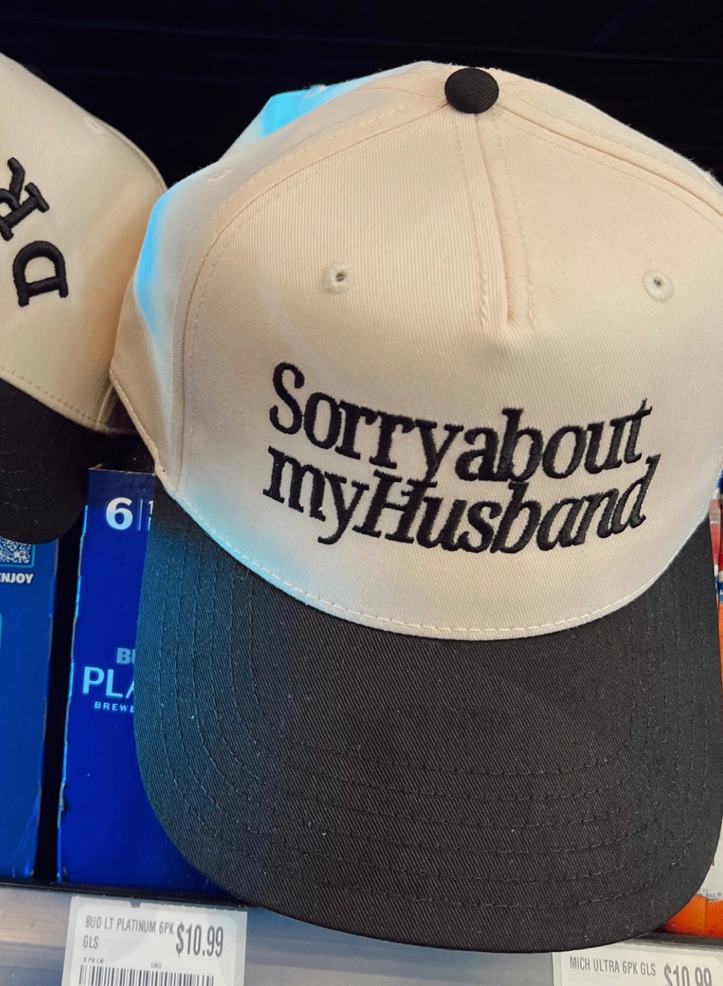 Sorry About My Husband Vintage Trucker Hat