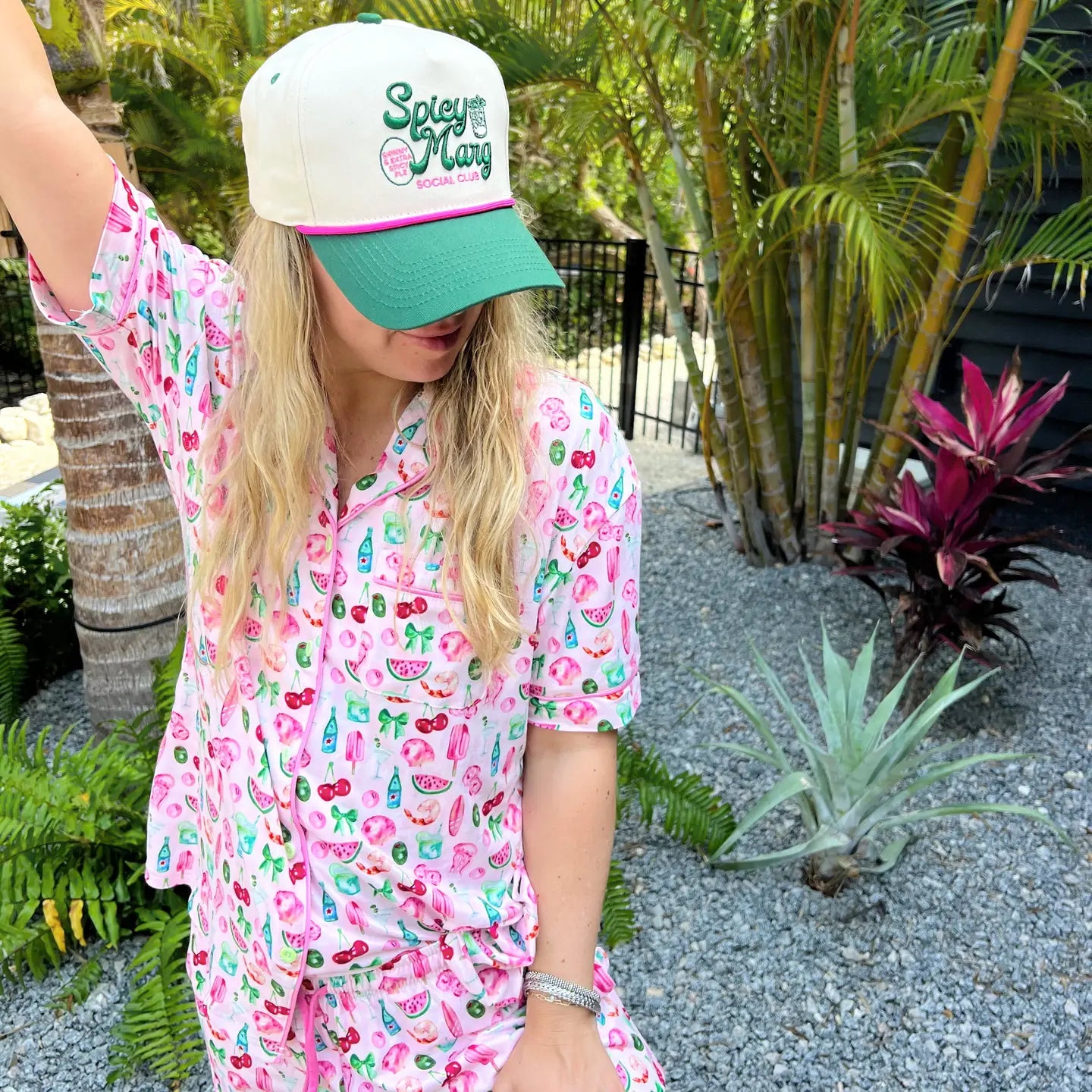 Spicy Marg Social Club - Green Vintage Trucker Hat