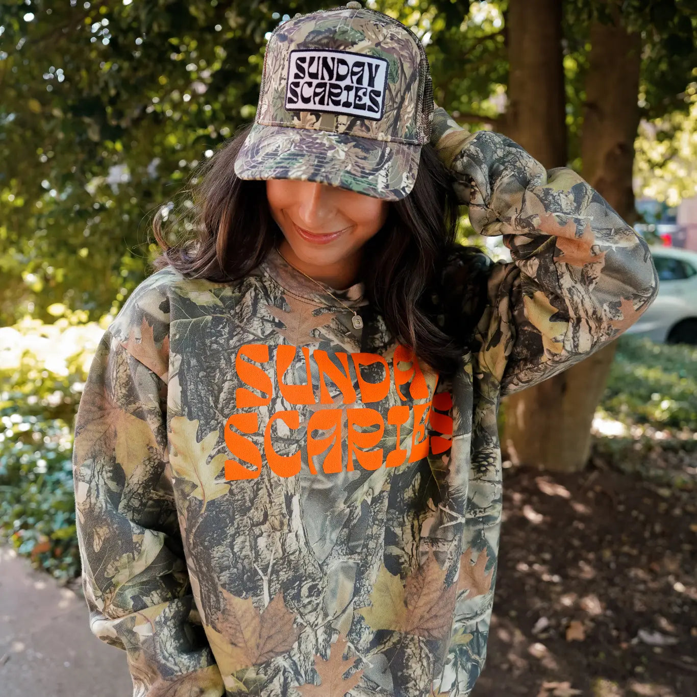 Sunday Scaries - Camo Vintage Trucker Hat