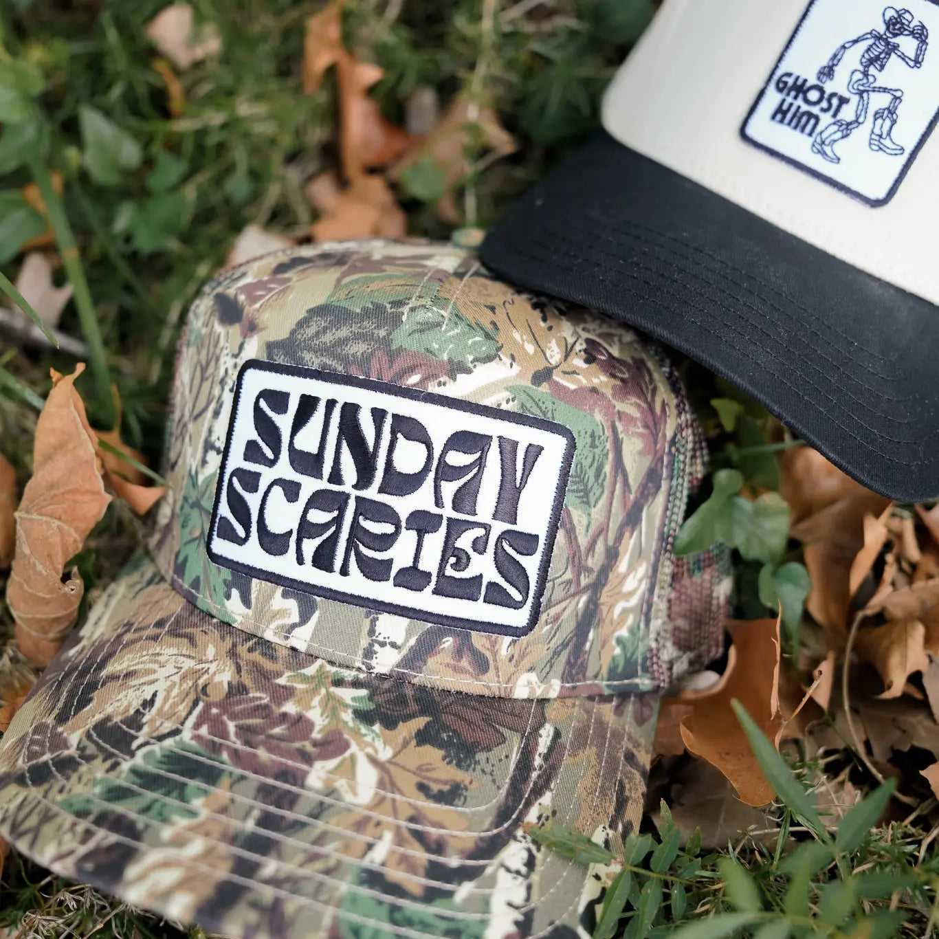 Sunday Scaries - Camo Vintage Trucker Hat