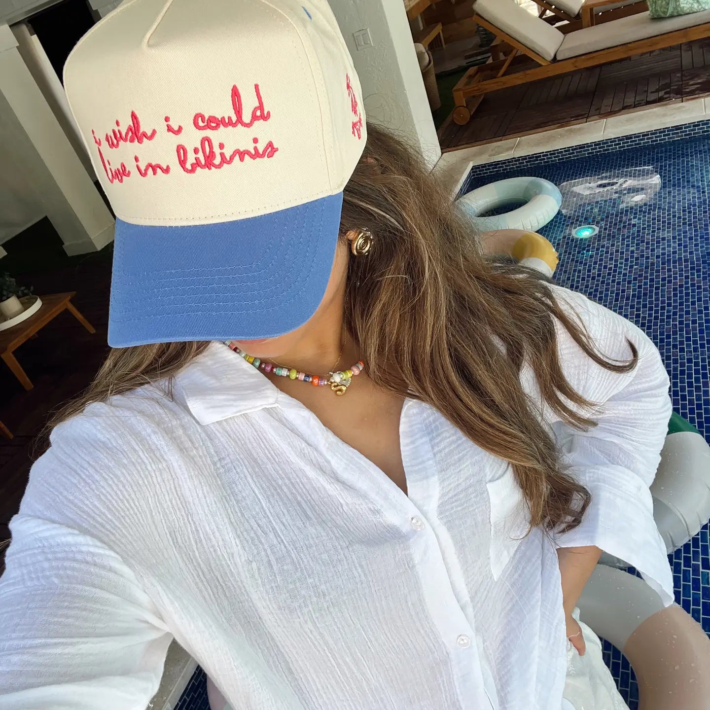 I Wish I Could Live in Bikinis Hat