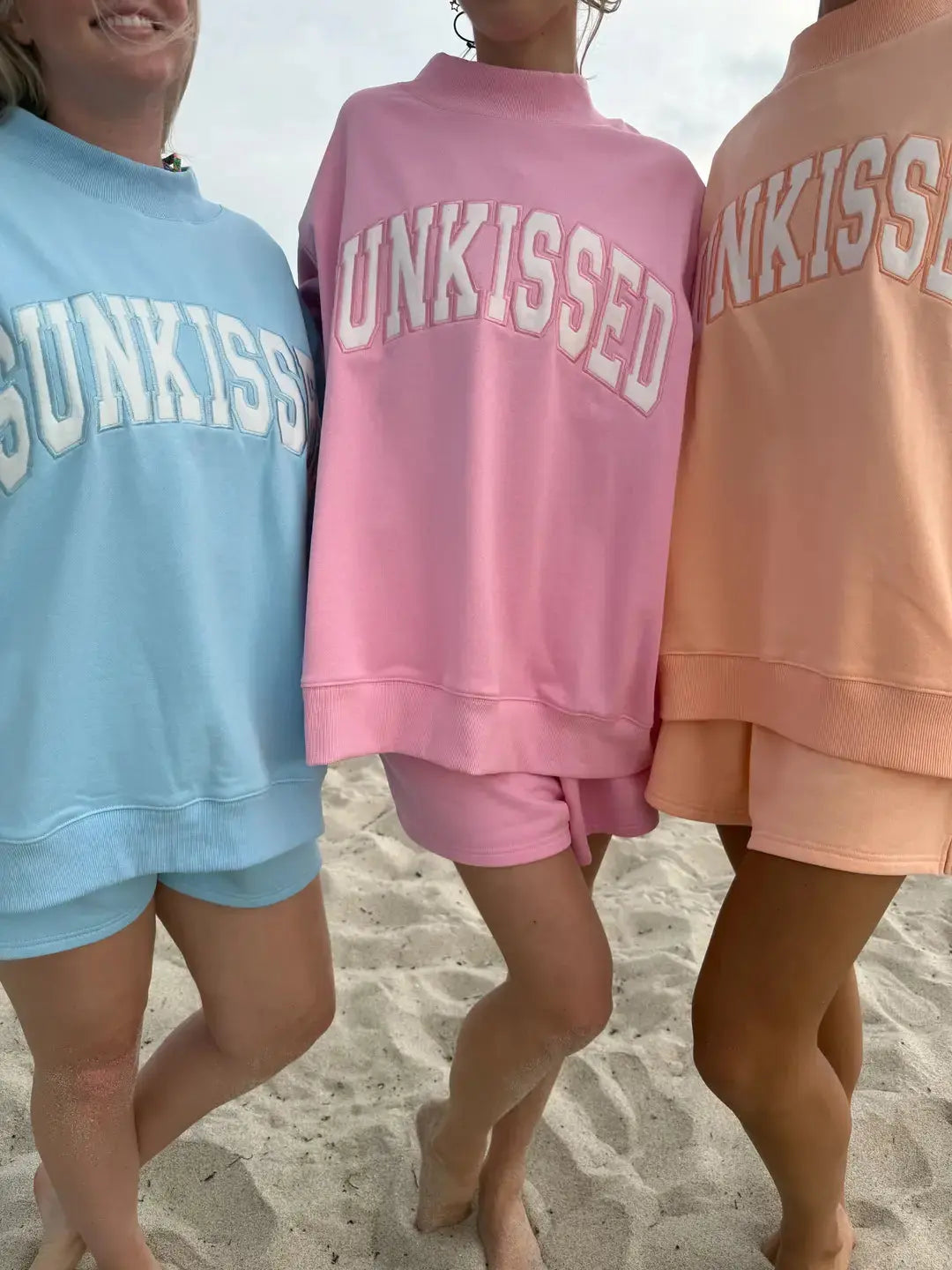 BLUE Oversized Mockneck - 100% Cotton