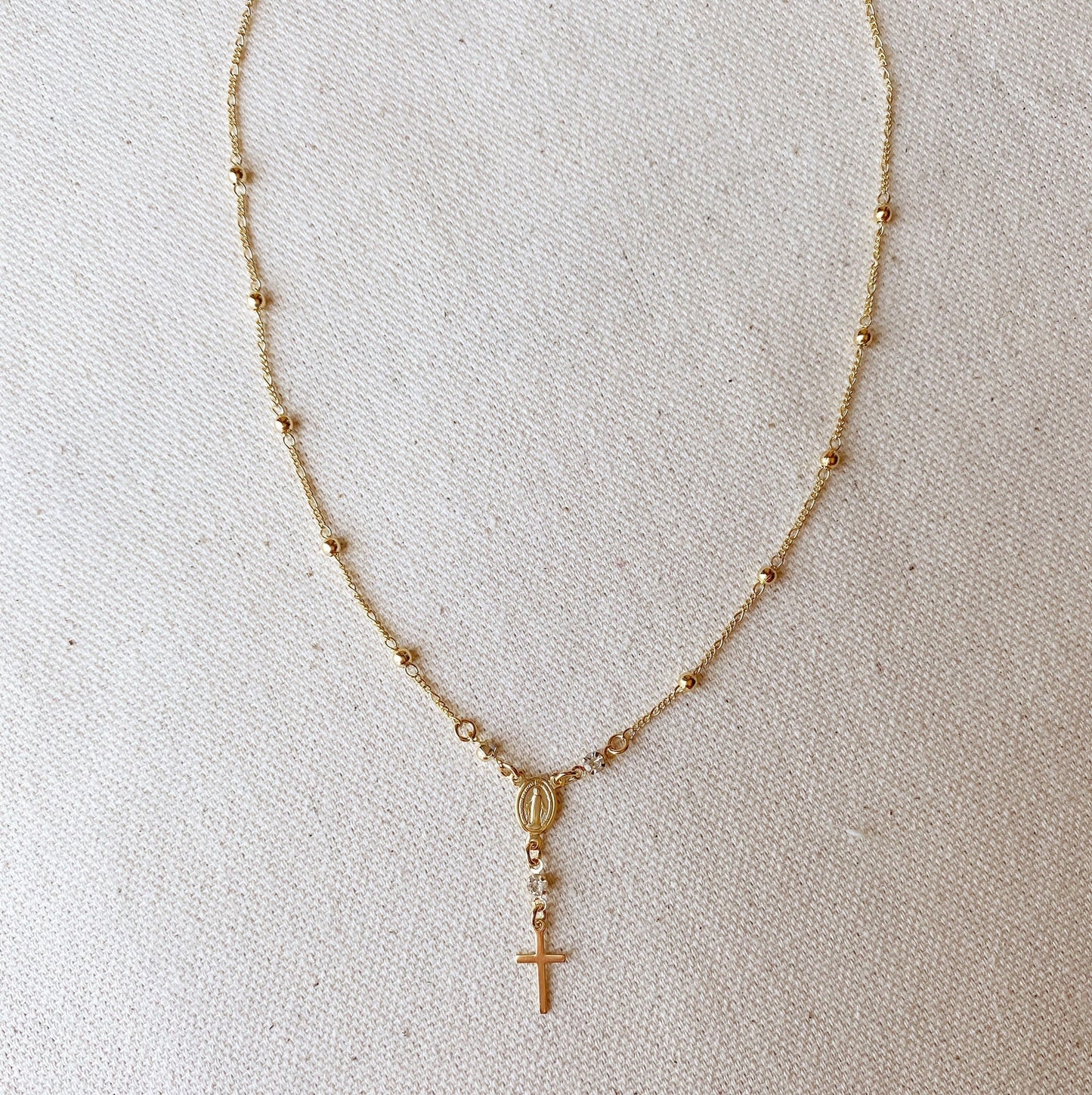 Gold-Filled Ball Chain Rosary