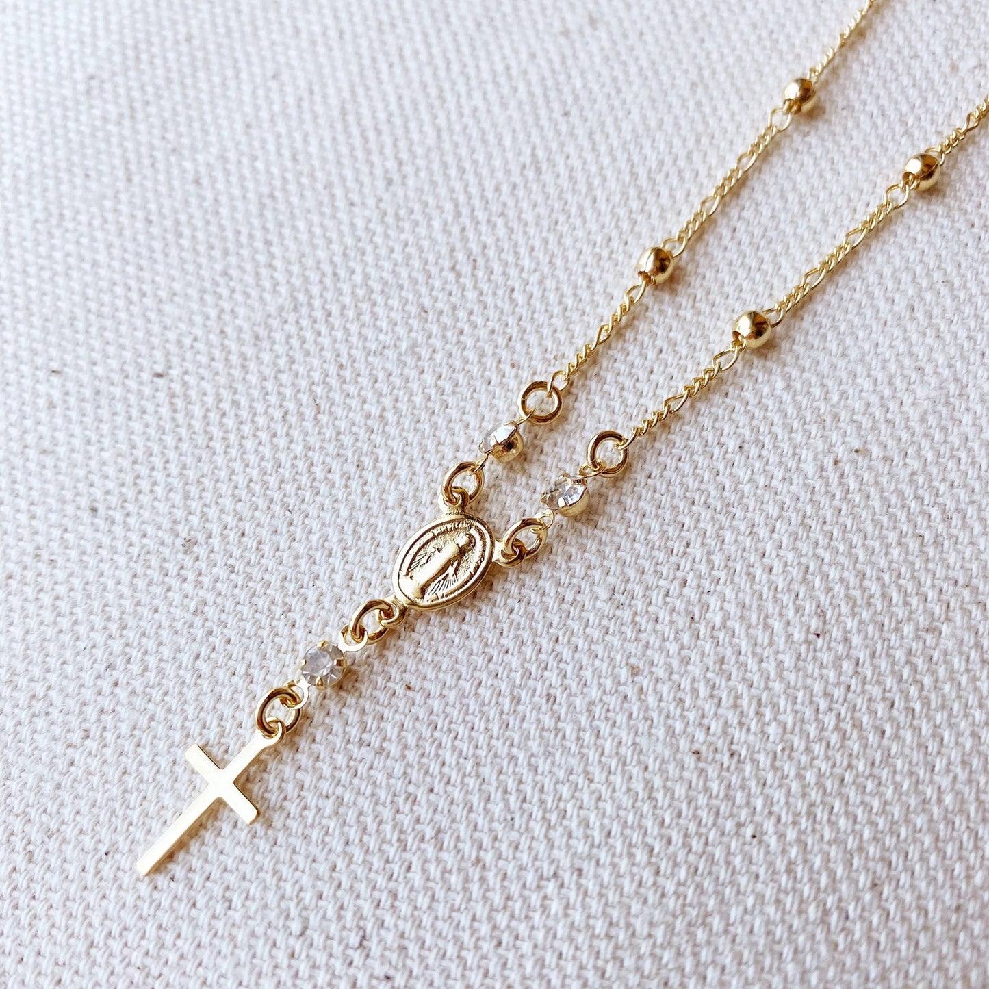 Gold-Filled Ball Chain Rosary