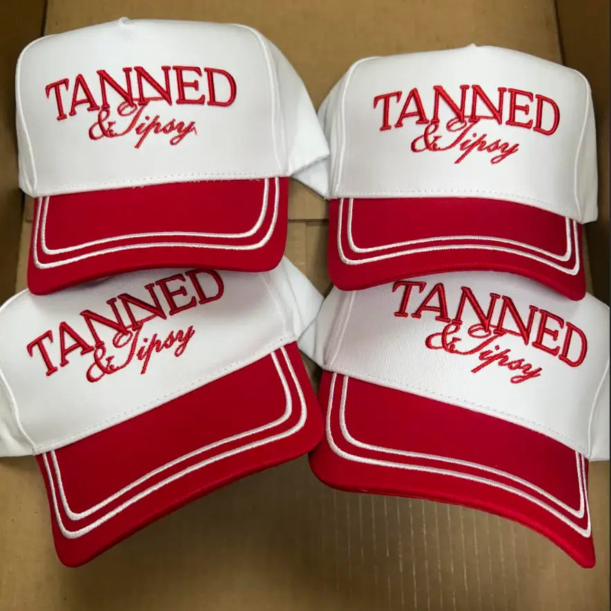 Tanned and Tipsy Vintage Trucker Hat