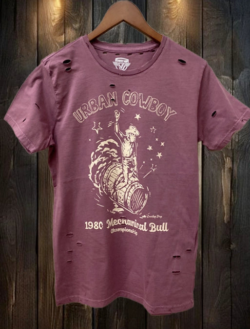 Urban Cowboy Distressed Band Tee