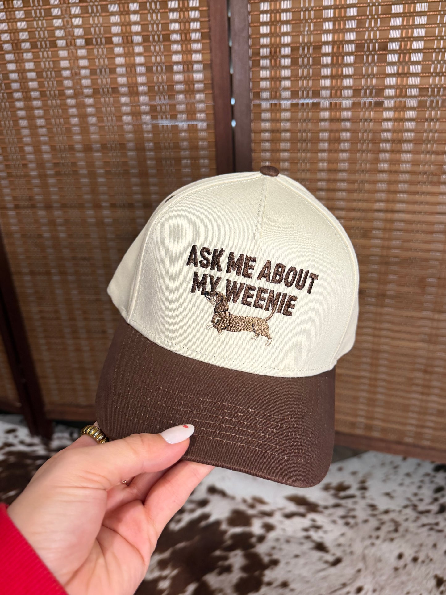 Ask Me About My Weenie Dog Mom Hat