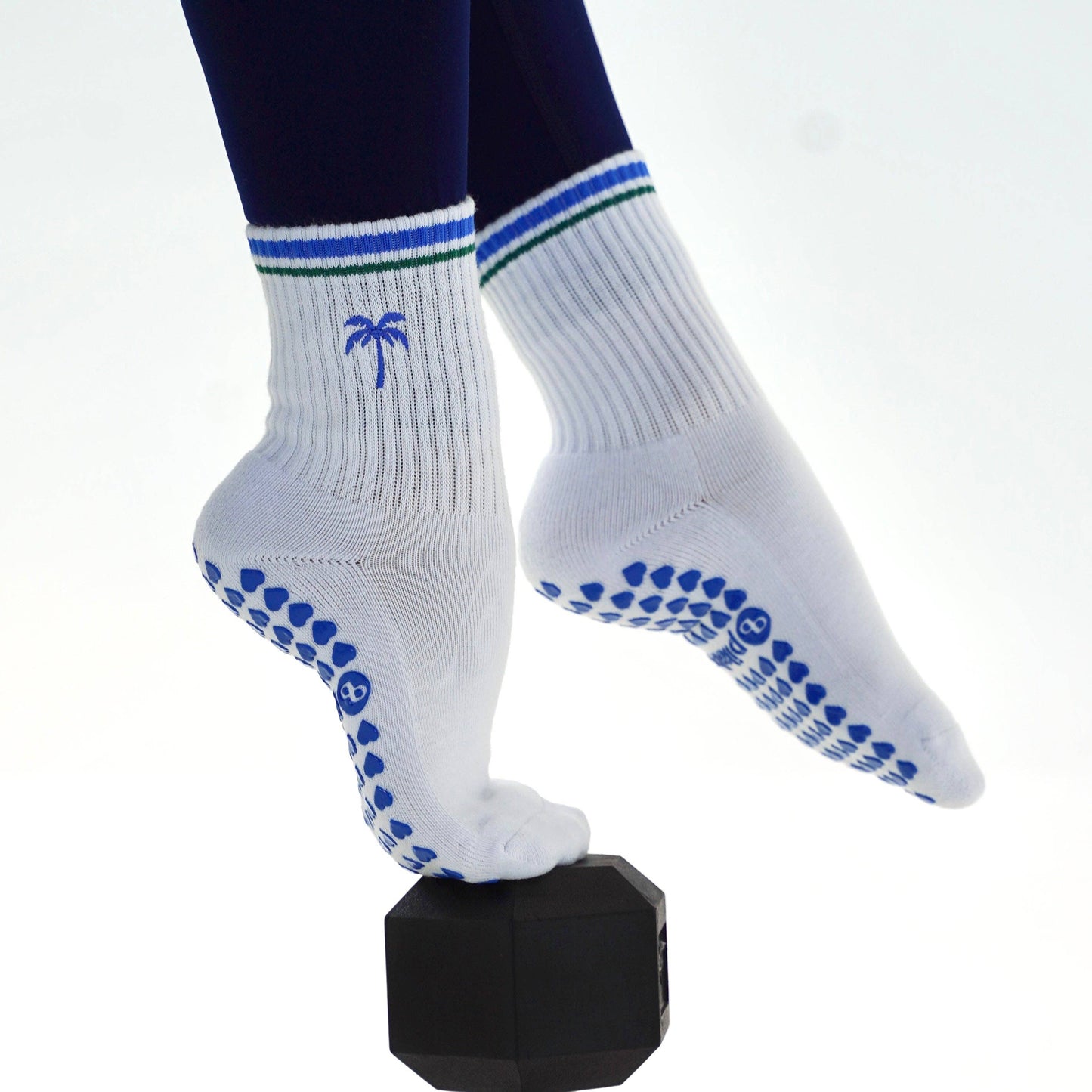 Palm Tree Grip Socks