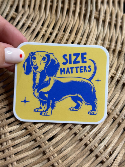 Size Matters - Dog Sticker