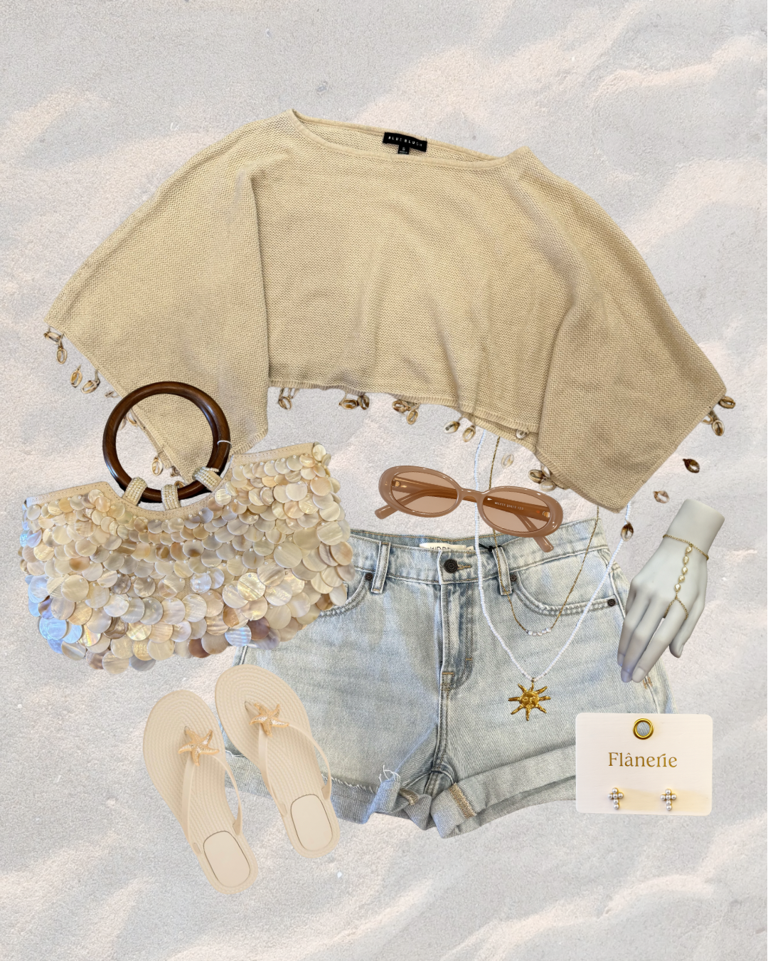 Coastal Charm Poncho