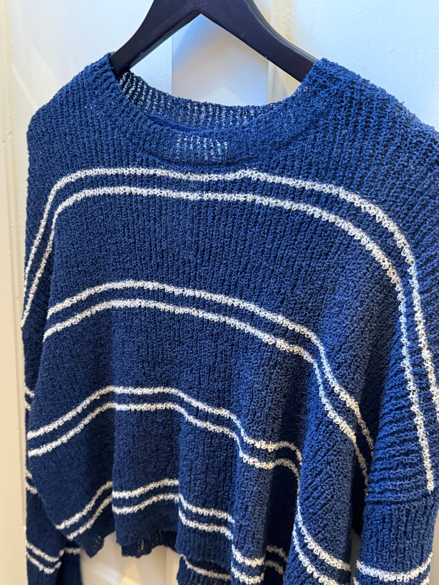 Navy Striped Sweater