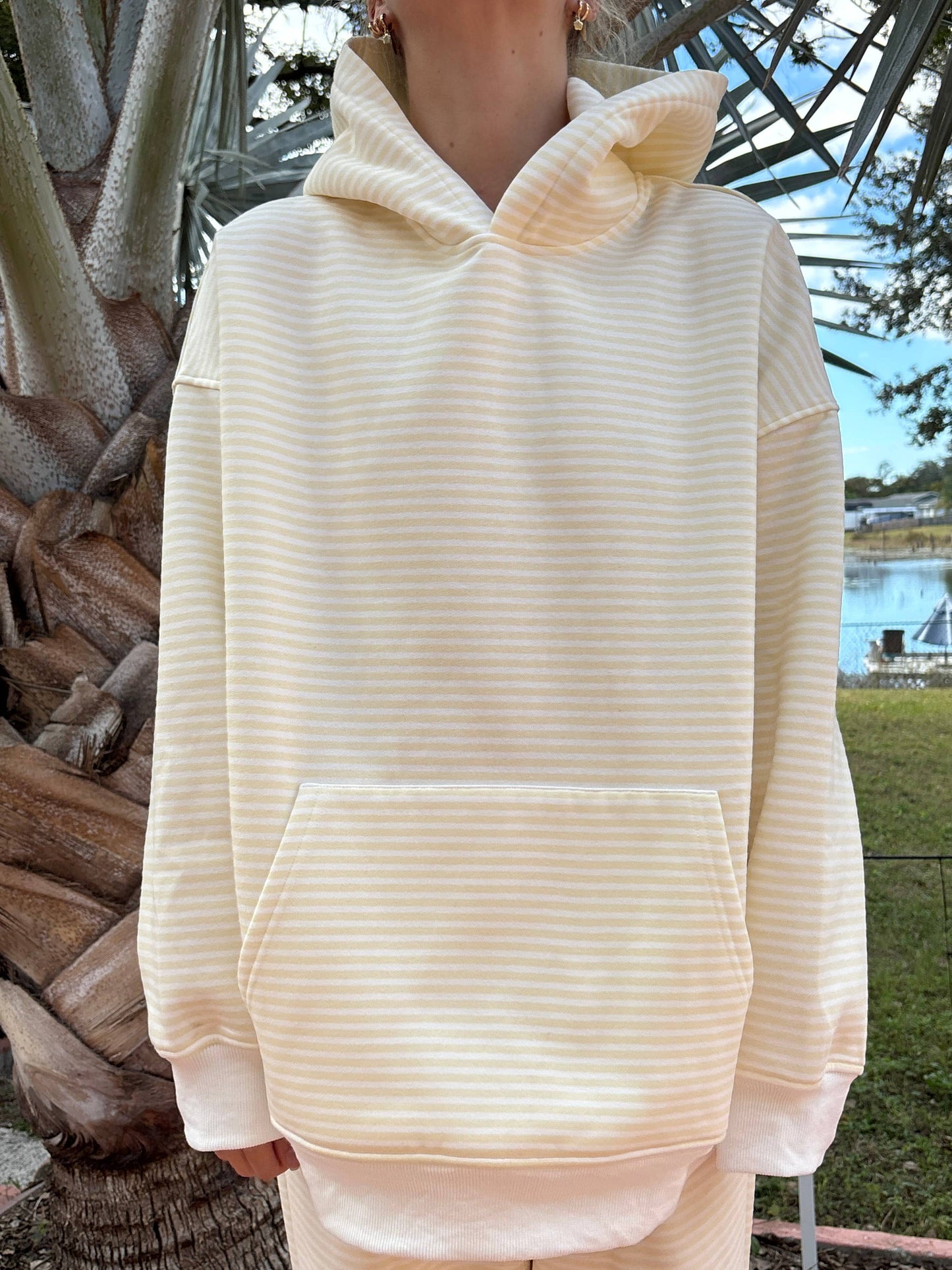 Baby Yellow Striped Hoodie