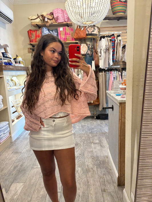 Peyton White Mini Skirt