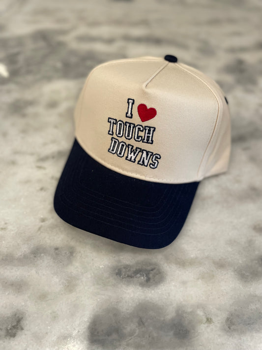 I Love Touch Downs Trucker Hat