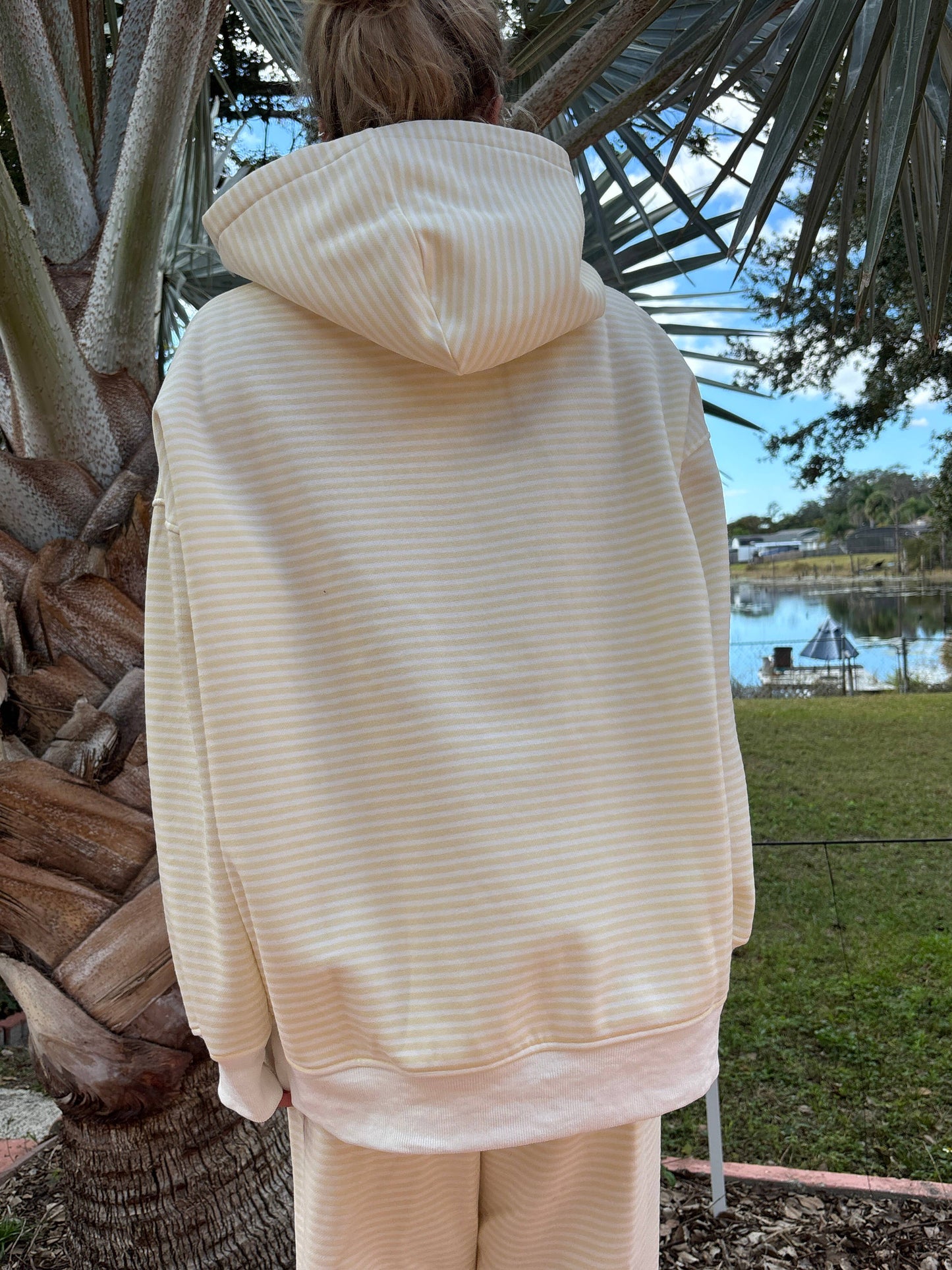 Baby Yellow Striped Hoodie