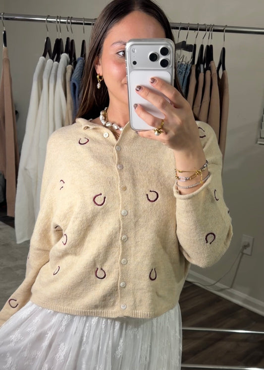 Horseshoe Piper Cardigan 🤎🐎