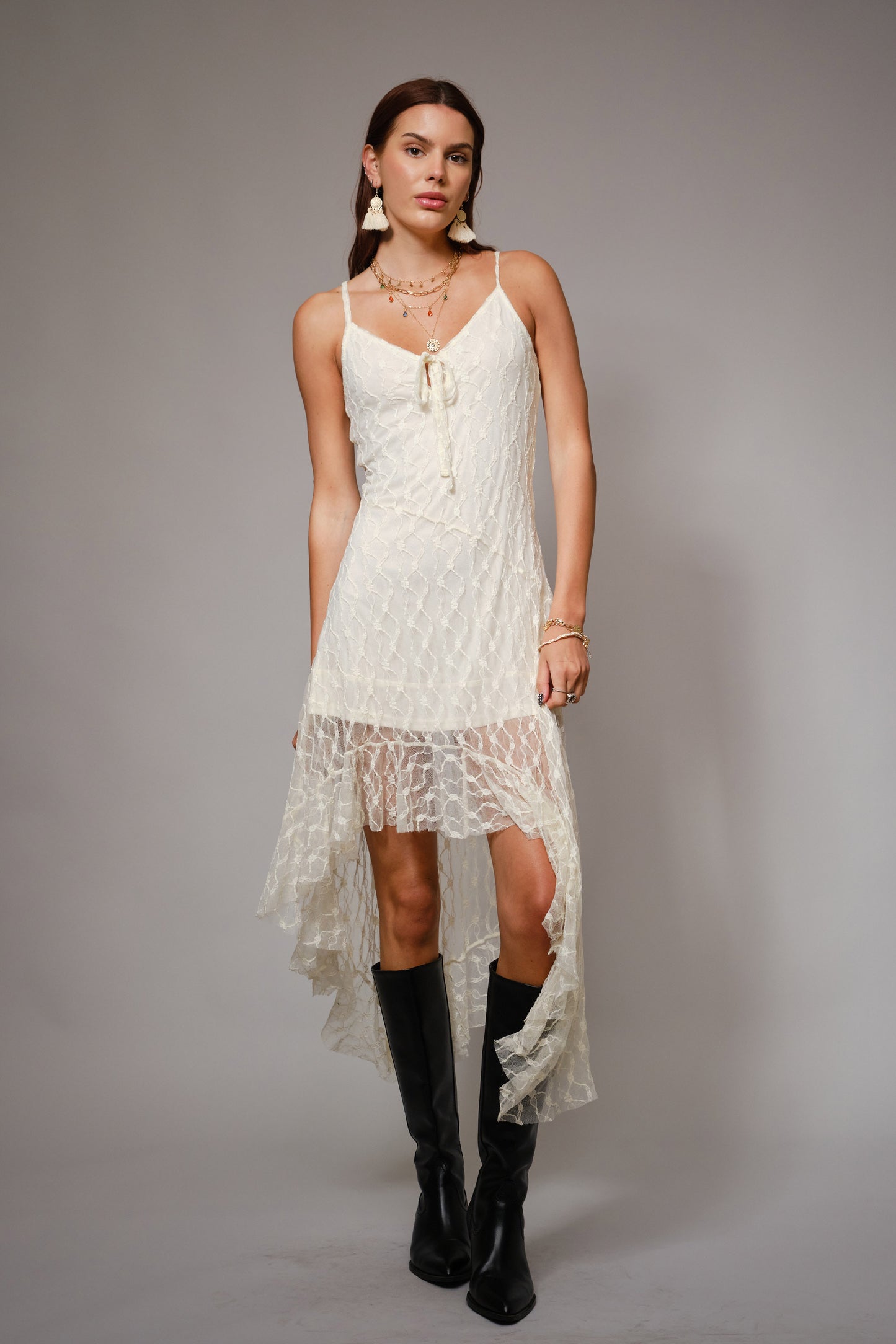 Sundown Lace Slip Dress