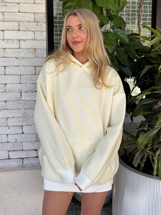 Baby Yellow Striped Hoodie