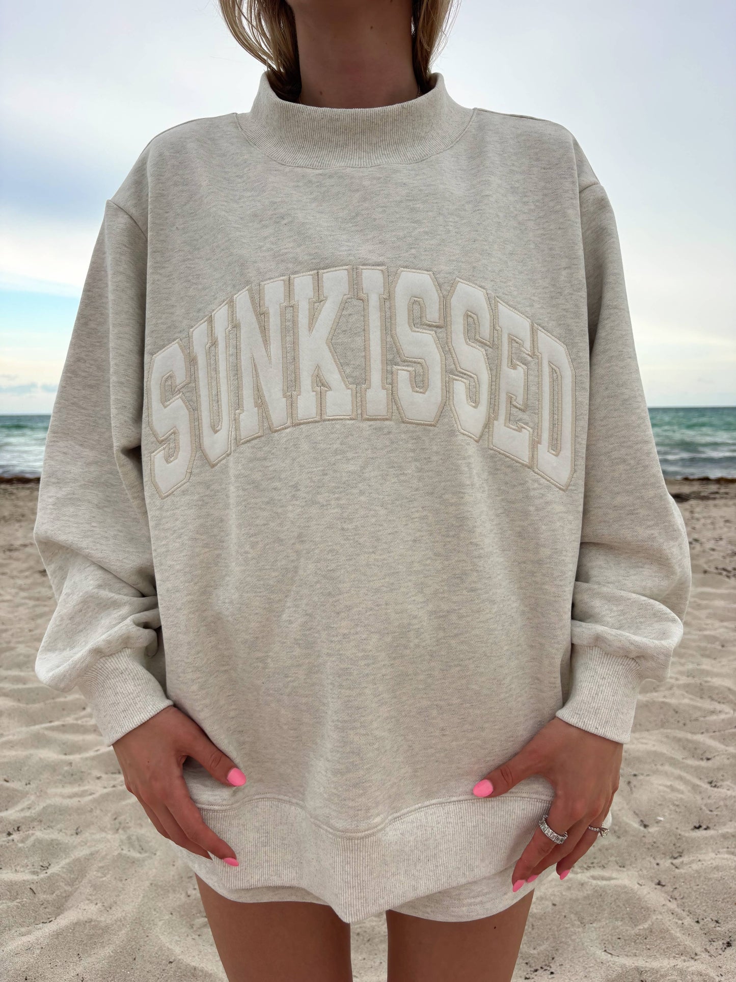 Sunkissed Mockneck - Oat Milk