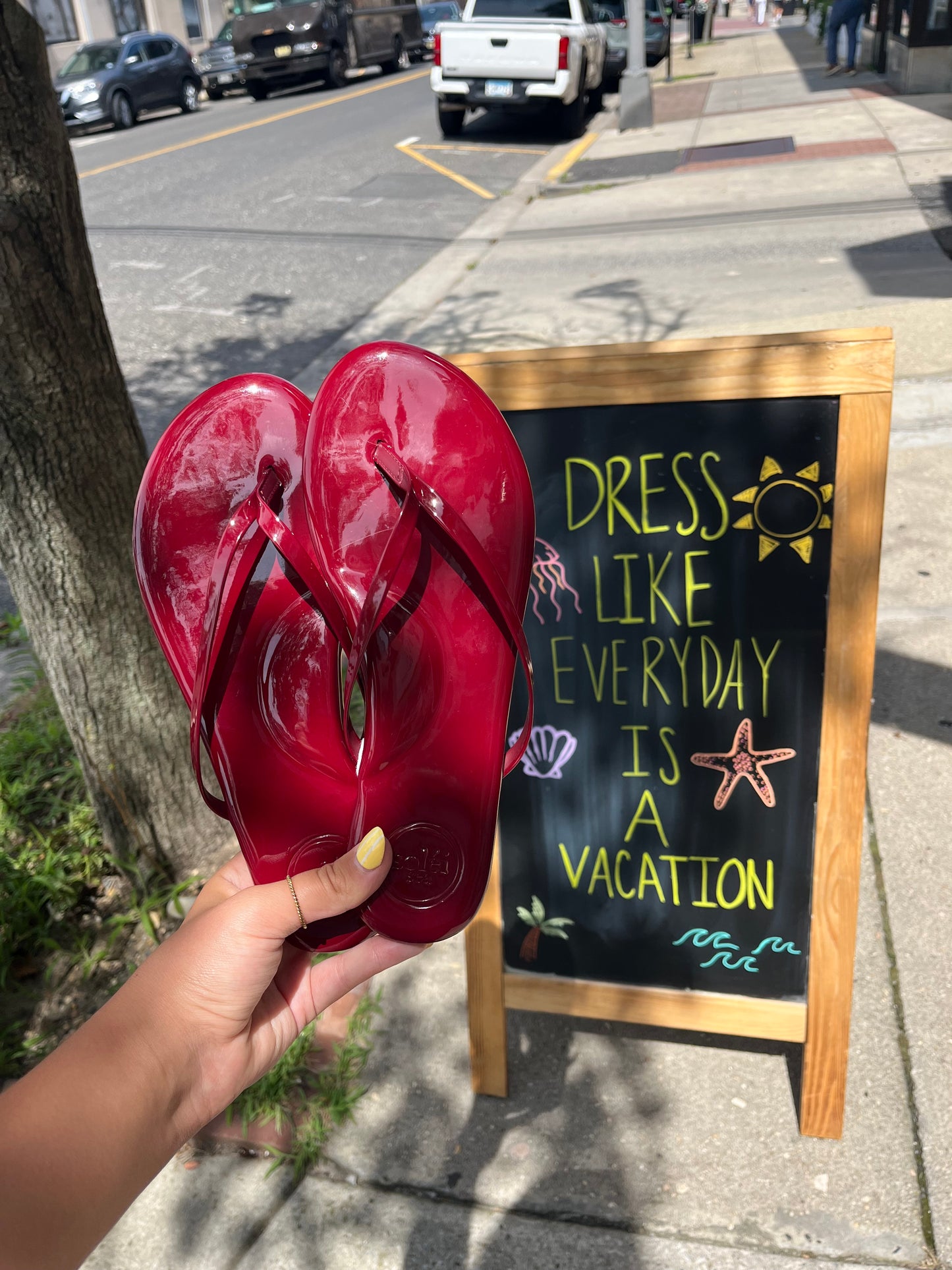 Cherry Flip Flops