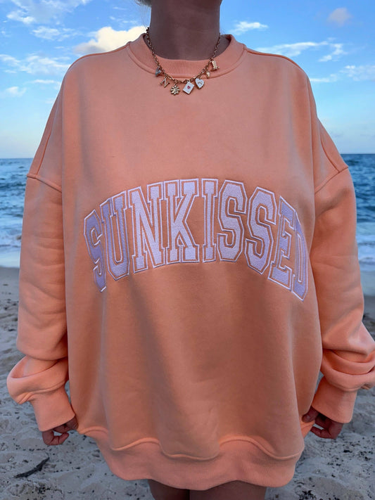 Sherbet Varsity Embroider Crew