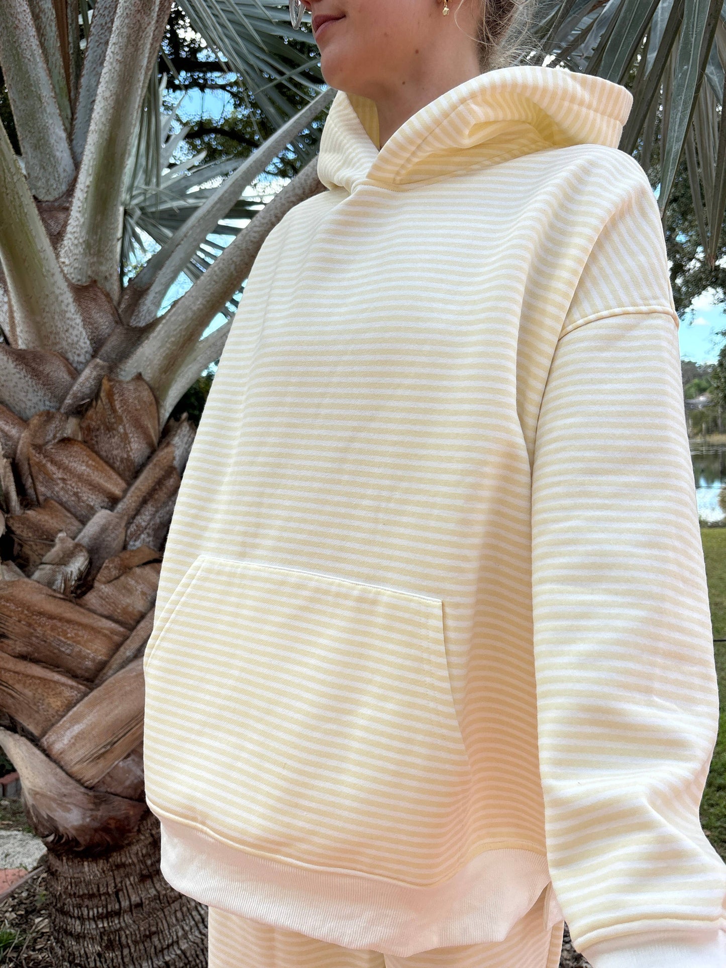 Baby Yellow Striped Hoodie