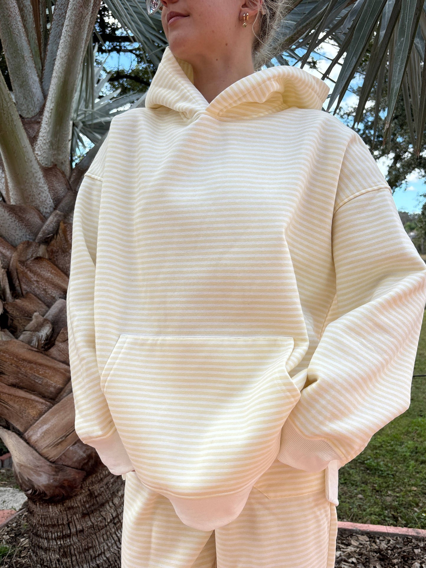 Baby Yellow Striped Hoodie
