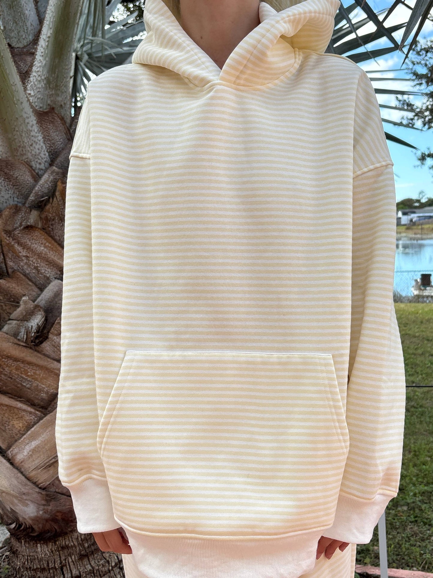 Baby Yellow Striped Hoodie