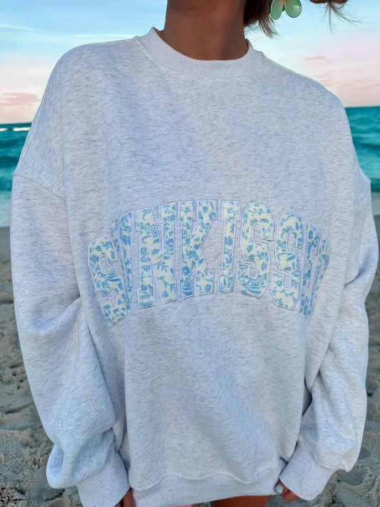 Floral Sunkissed Varsity Crew