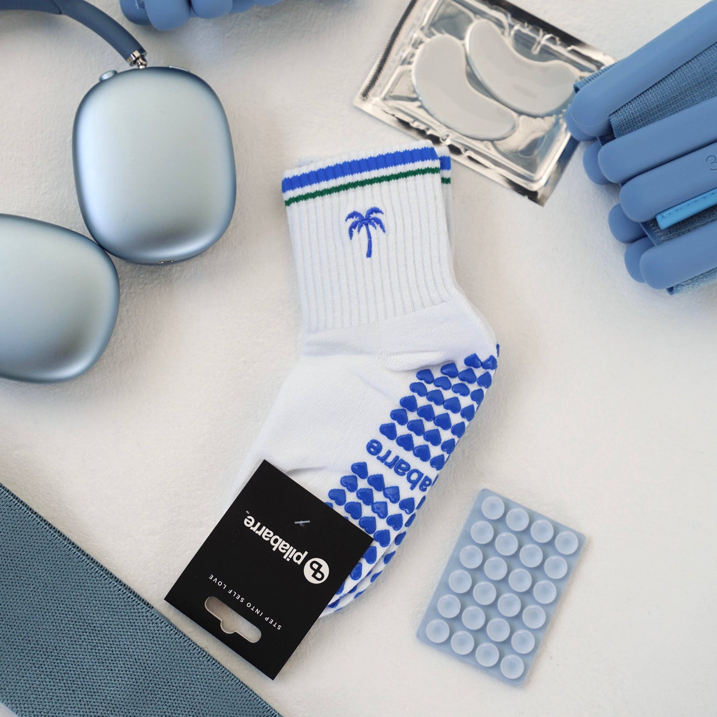 Palm Tree Grip Socks