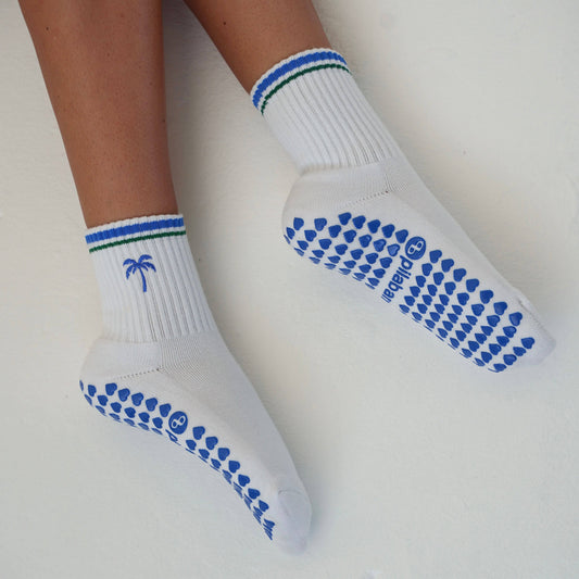 Palm Tree Grip Socks