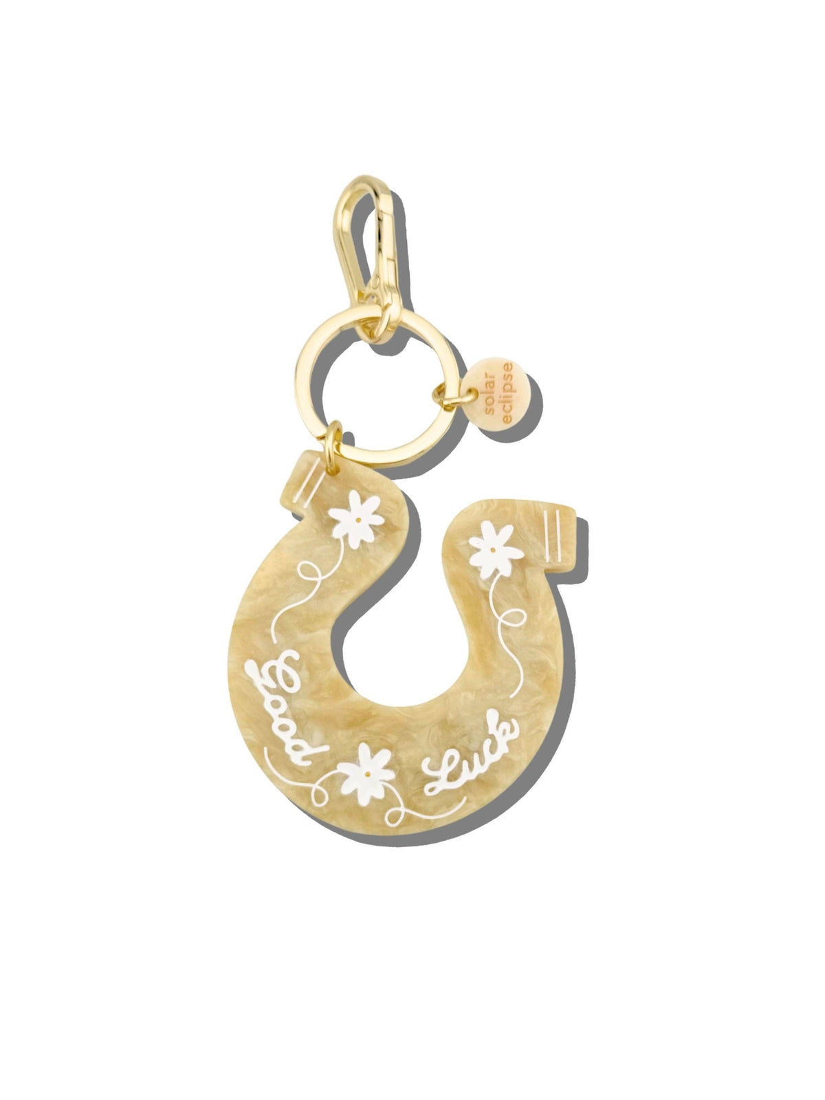 Hand painted Horseshoe Bag Charm