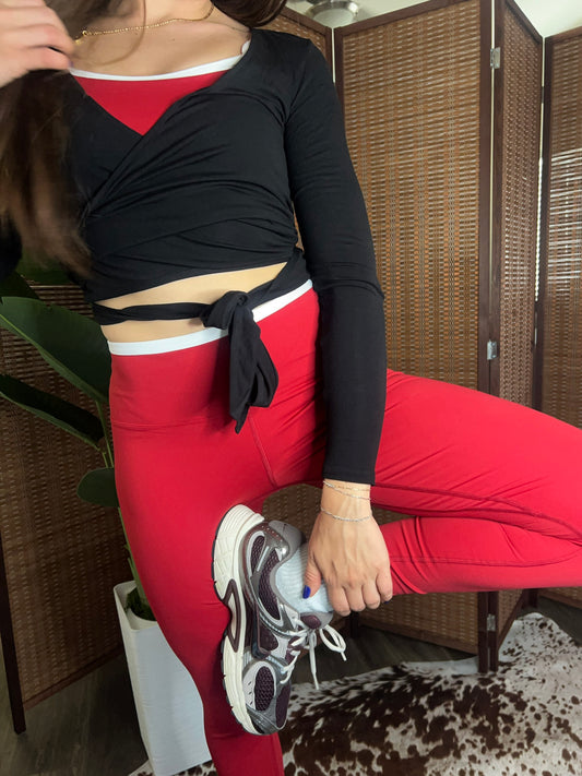 Cherry Contrast Leggings