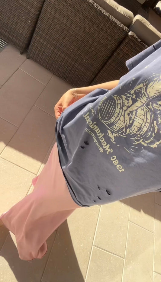 Dusty Rose Slip Skirt